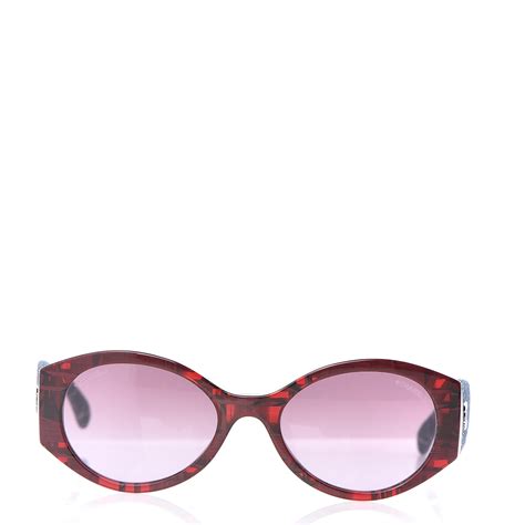 chanel oval sunglasses denim